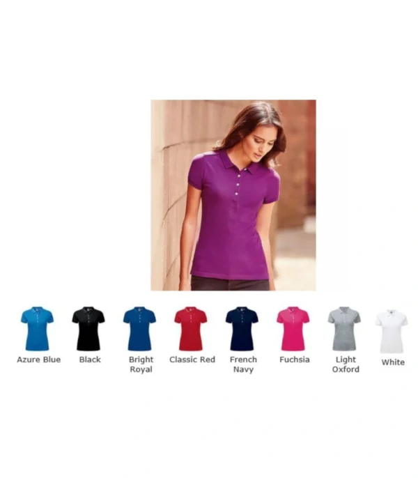 Russells 566F Ladies Stretch Polo